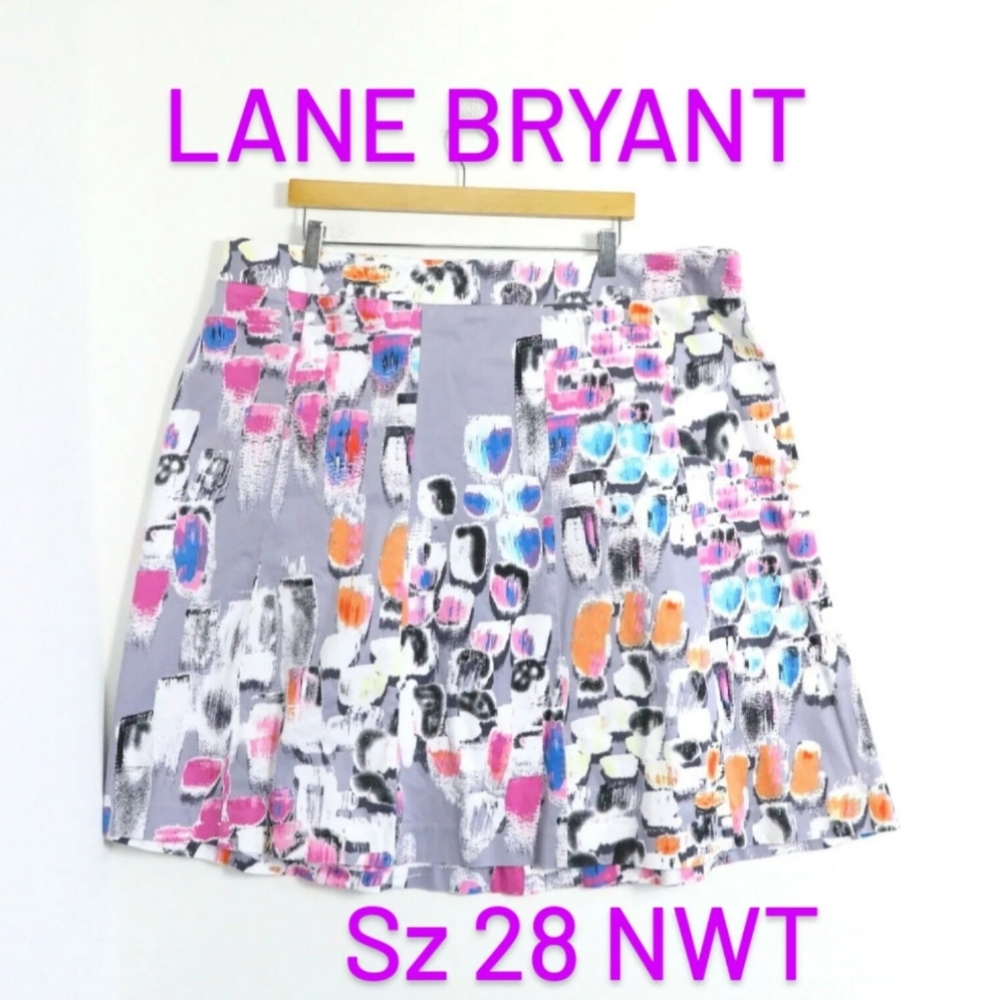 NWT LANE  BRYANT Zipper Mini Skirt- Sz 28